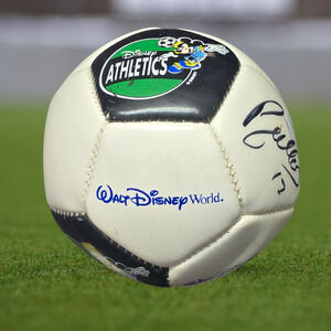 Walt Disney World Athletics Mini Soccer Ball Autographed Collectible
